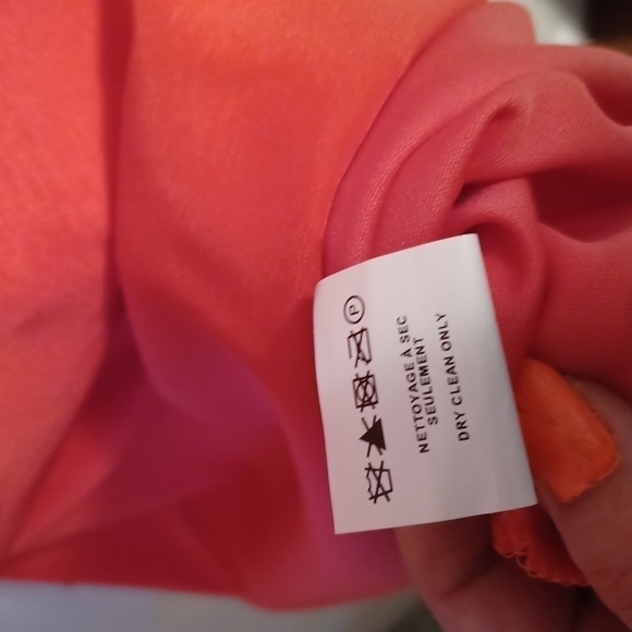 Le Chateau Orange Strapless Dress - Picture 14 of 15